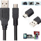 Hiffin Sony USB 2.0 A to Mini 5 pin B Cable for External HDDS/Camera/Card Readers (150cm - 1.5M) for Sony