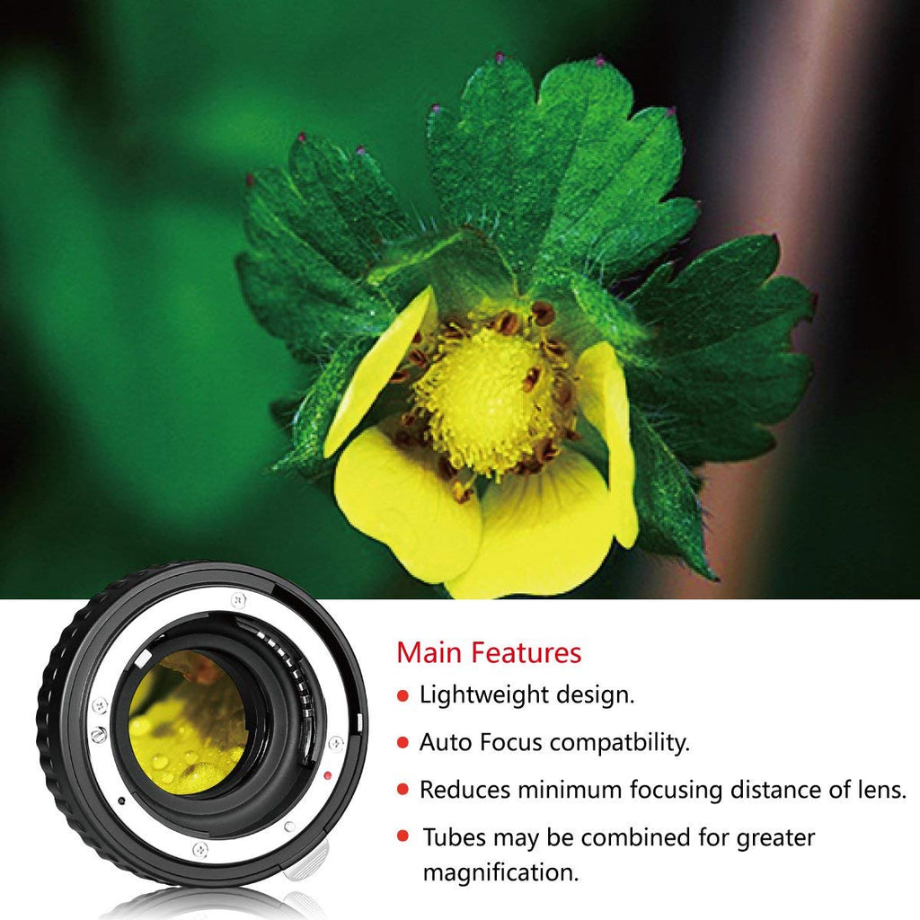 MEIKE MK-N-AF1-A Macro Electronic Mount Auto Foucs Macro Metal Extension Tube Adapter For Nikon DSLR Camera D80 D90 D300 D300SD800 D3100 D3200 D5000 D51000...