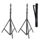 HIFFIN® Combo Portable Background Backdrop Support Stand Kit 14ft Tall Adjustable Photo Backdrop Stand (Light Stand, HF 14FT Light Stand 2 Pcs)
