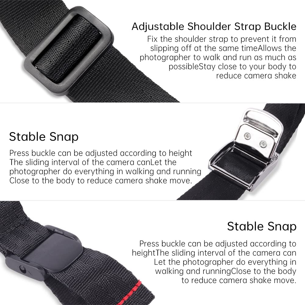LENSGO AK 48 Leather Pro in Style Camera Strap Accessories for 1 Cameras/Single Shoulder Leather Harness/Multi-Camera Gear for DSLR/SLR