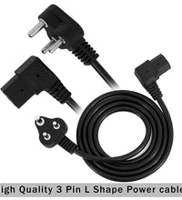 HIFFIN® 5 Meter 250 Volts 3 Pin Laptop Power Cable Cord Charger Adapter with Box Package - Black