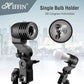 HIFFIN® Photography 5 Point Lighting Kit Background Support System with 1 White Color Backdrop, 2 Umbrella, 3 Softbox, Continuous Lighting Backdrop Kit...