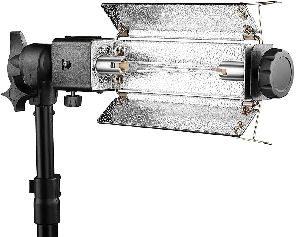 HIFFIN® Porta Light 1000w/3600k/240v with 5 Meter Wire and 1 Blub 1000w in (Black Color) with Silver Reflector in Porta Light