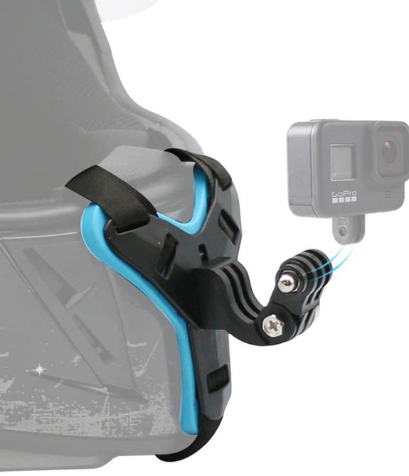 HIFFIN® Helmet Chin Strap Mount Compatible with Gopro Hero 8/7/6,SJCAM, Yi, DJI Osmo Action & Other Action Cameras