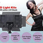 HIFFIN® HF-600 Mark II Bi-Color Continuous Dimmable Professional LED Photo & Video Light Dual Kit with AC Power Adapter for Film Making,YouTube Shooting,Studio Videography, (HIFFIN HF-600 Mark II)