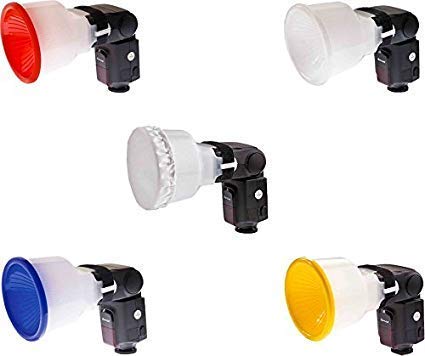 HIFFIN®Lambancy White Flash Diffuser Reflector for Camera Diffuser (Multicolor)