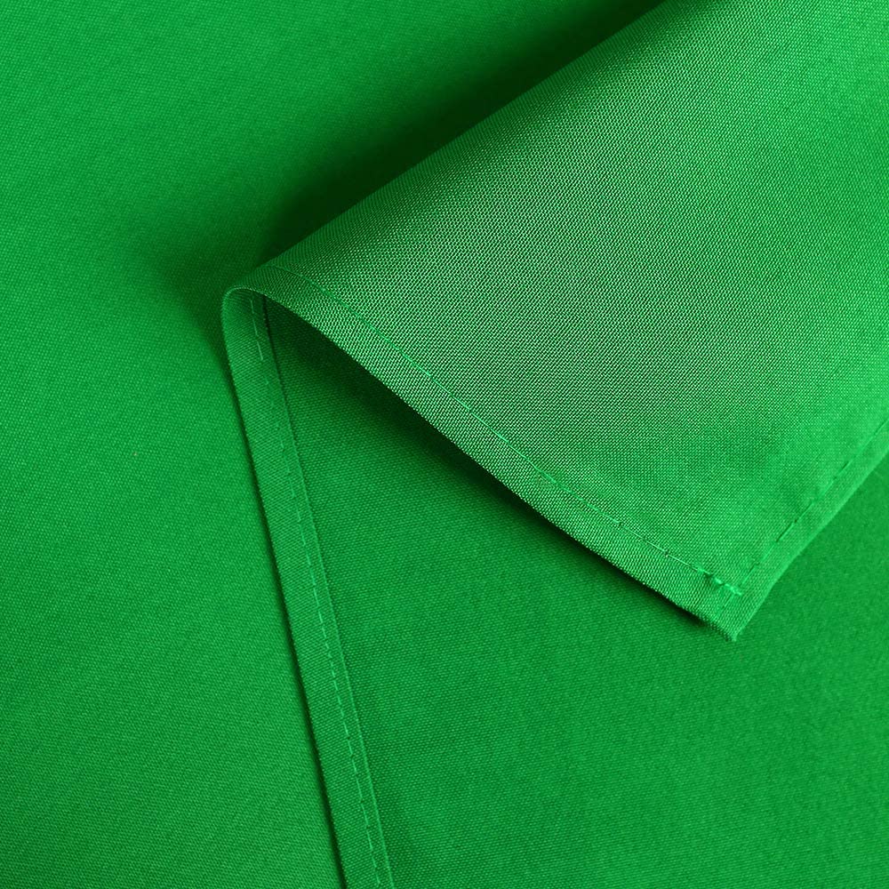 HIFFIN® 8 x 12 FT Green LEKERA Backdrop Photo Light Studio Photography Background with 4pcs Backdrop Support Spring Clamp 4.3"/11cm.
