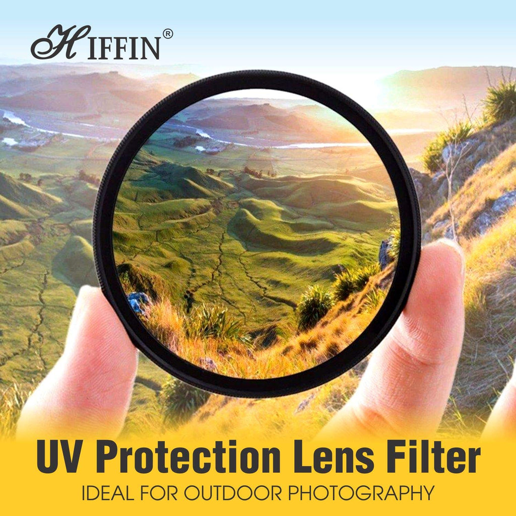 HIFFIN® Ultra Slim Multicoated 16 Layers UV Filter Protection Slim Frame with Multi-Resistant Coating (55 MM)