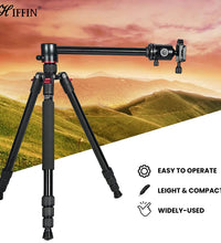 HIFFIN HF-550 Tripod, 65" Special Quality Camera Tripod for Canon Nikon DSLR, Aluminum Alloy Tripod with 360 Degree Ball Head, Professional Tripod for Travel and Work