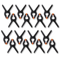 HIFFIN® 16 PCS Photography Backdrop Support Spring Clamp 4.3"/11cm for Background Muslin, Canvas, Paper, Chromakey Screen, Heavy Duty Clip, Photo Studio, Backdrops Backgrounds Woodworking