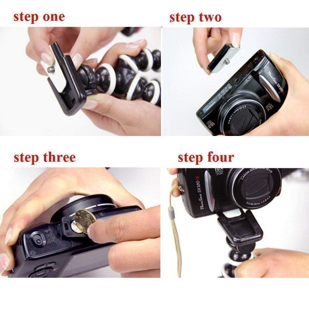 HIFFIN® Gorilla Tripod/Mini Tripod 10+3 inch for Mobile Phone with Holder for Mobile and Ball Head Thick, Flexible Gorilla Stand for DSLR & Action Cameras