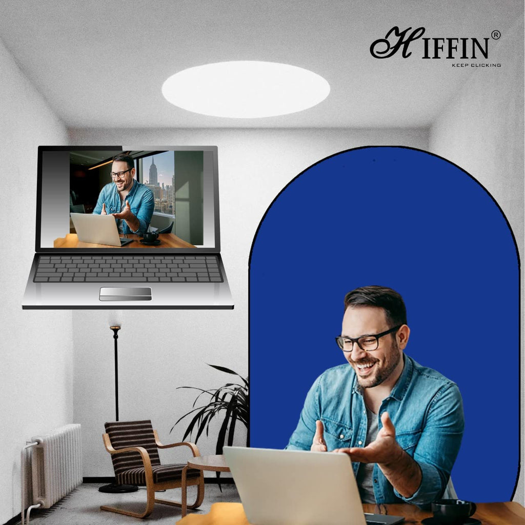 HIFFIN® 2-in-1 Green|Blue 150CM X 200CM Photo Video Studio Collapsible Background Panel, Full Cotton Photography Background with Carrying Case (Green/Blue)