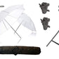 HIFFIN® Studio Home 33 Umbrella Stand Setup with Sungun Pro Bracket Umbrella Adapter B-Bracket and Stand Double Set with Continuous/Video Light with 1000 Watt Halogen Tube B4 Light kit Set of 2