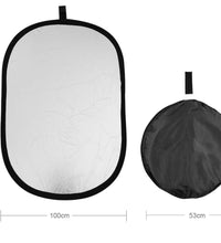 HIFFIN® 40"x 60"/100 x 150CM Photo Light Reflector Photography Kit 5-in-1 Gold/Silver/White/Black/Diffuser with Holder Clip & Collapsible Multi-Disc Carrying Case for Studio Outdoor Lighting
