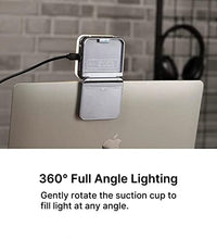 ULANZI CL15 2000mAh Mini Cube LED Suction Light Vlog Photography Fill Lighting Lamp for Video Conference/Live Streaming Broadcast/Zoom Meeting/Laptop Computer