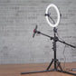 ULANZI Overhead 11" RGB Selfie Ring Light with Stand & Phone Holder, 68" Extendable Light Stand Kit w/ Overhead Arm, 3200k-6500K Dimmable Light for Video Recording, Live Streaming, Portrait & Makeup