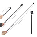 TELESIN 106" Ultra Long Selfie Stick Lightweight High Tenacity Carbon Fibre Extendable Handheld Monopod for Gopro 6 5 4 3+ 3 2 1 Session Digital Camera & Most of the Digital Camera