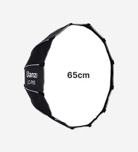 ULANZI (65 cm) Lightweight & Portable Soft Box Comes with S2 Type Bracket & 2 Diffuser Sheets | Carrying Case | Compatible with All Flash Speedlights (Octagonal Softbox 65 cm)