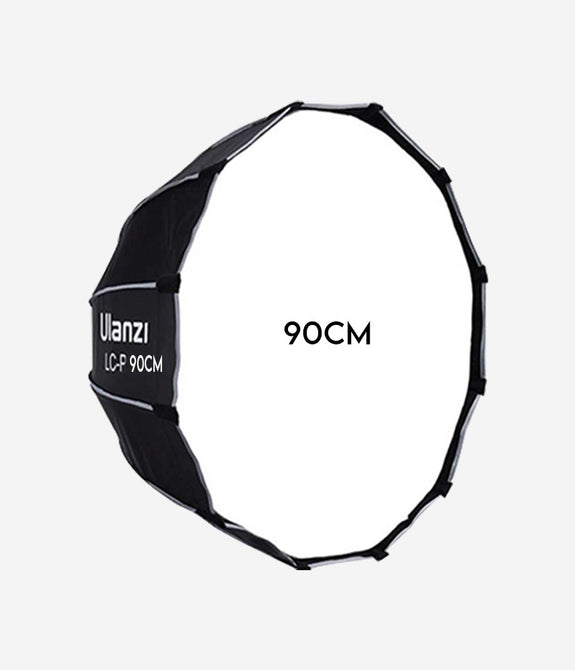 ULANZI (90 cm) Lightweight & Portable Soft Box Comes with S2 Type Bracket & 2 Diffuser Sheets | Carrying Case | Compatible with All Flash Speedlights (Octagonal Softbox 90 cm)