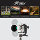 HIFFIN Professional Heavy Duty Metal 360 Degree Panoramic Gimbal Tripod Head with Arca-Swiss Standard 1/4'' Quick Release Plate and Bubble Level for Digital