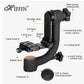 HIFFIN Professional Heavy Duty Metal 360 Degree Panoramic Gimbal Tripod Head with Arca-Swiss Standard 1/4'' Quick Release Plate and Bubble Level for Digital