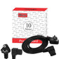 HIFFIN® 10 Meter 250 Volts 3 Pin Laptop Power Cable Cord Charger Adapter with Box Package - Black